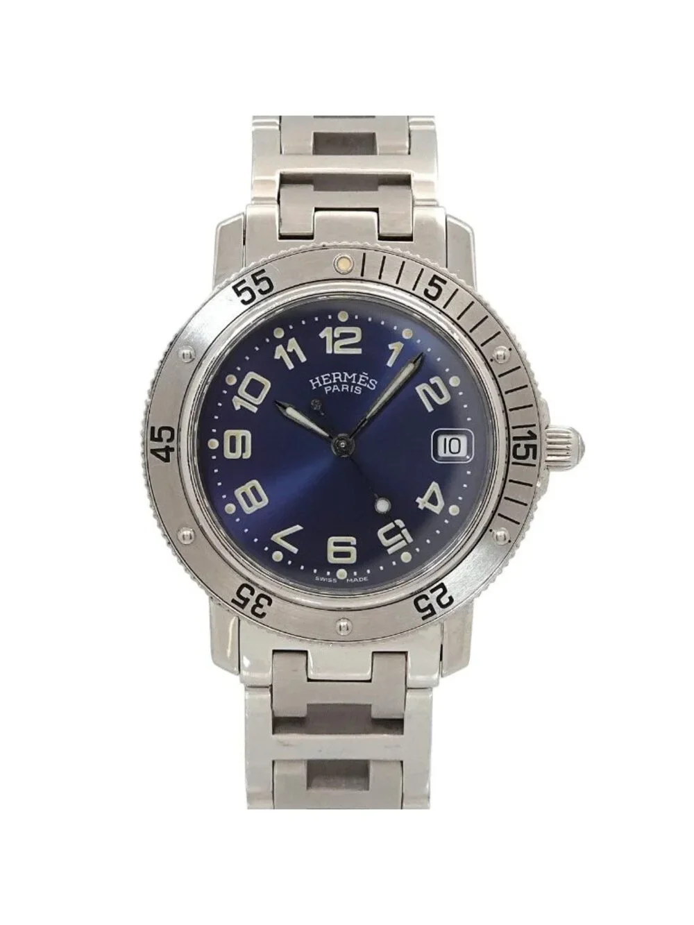 Hermes Clipper Diver Cl7 710 Vintage Watch Date Quartz